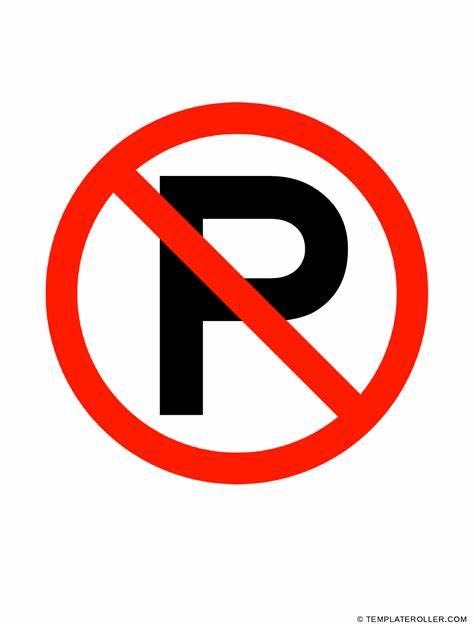 NO PARKING RETRO REFLECTIVE ROAD SIGN (R216)