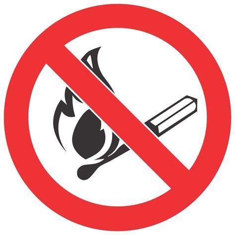 NO FIRES AND OPEN FLAMES SAFETY SIGN (PV 2)