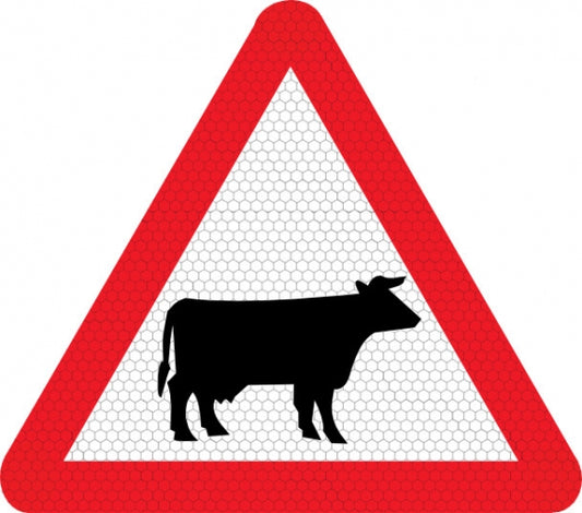 DOMESTIC ANIMALS (CATTLE) ROAD SIGN (W310)