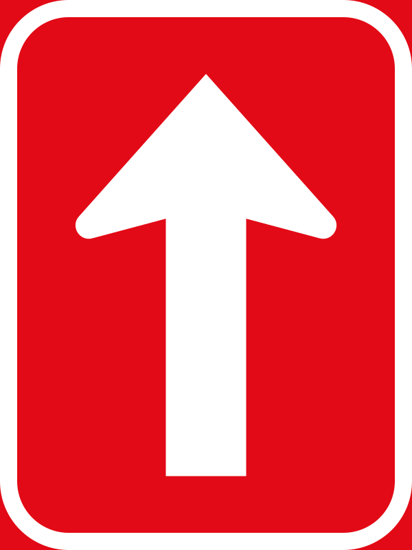ONE-WAY ROADWAY ROAD SIGN (R4.3)