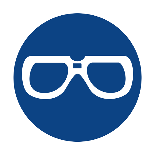 EYE PROTECTION SHALL BE WORN SAFETY SIGN (MV 1)