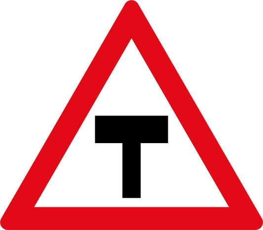 T-JUNCTION ROAD SIGN (W104)