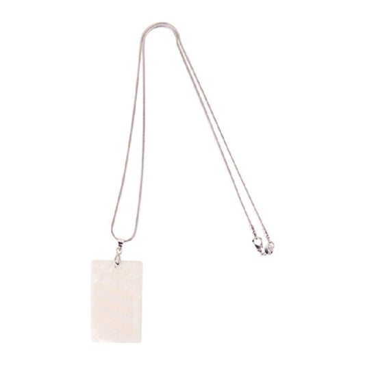 Shell rectangle necklace