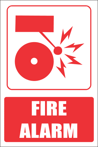 FIRE ALARM SAFETY SIGN (FB 5)
