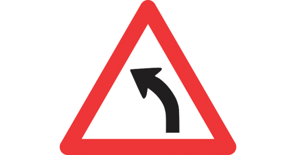 GENTLE CURVE (LEFT) ROAD SIGN (W203)