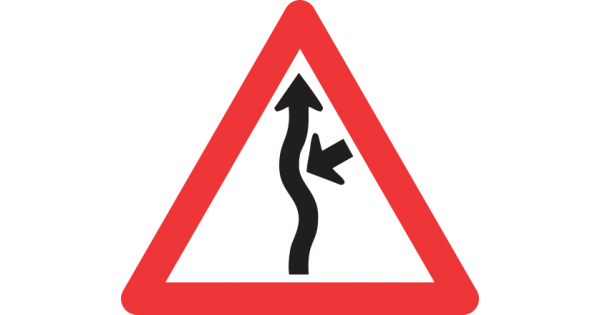 CONCEALED DRIVEWAY (FROM RIGHT) ROAD SIGN (W216)