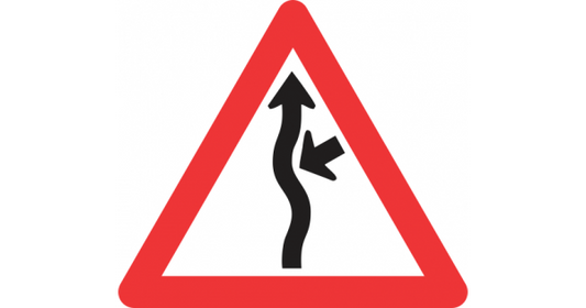CONCEALED DRIVEWAY (FROM RIGHT) ROAD SIGN (W216)